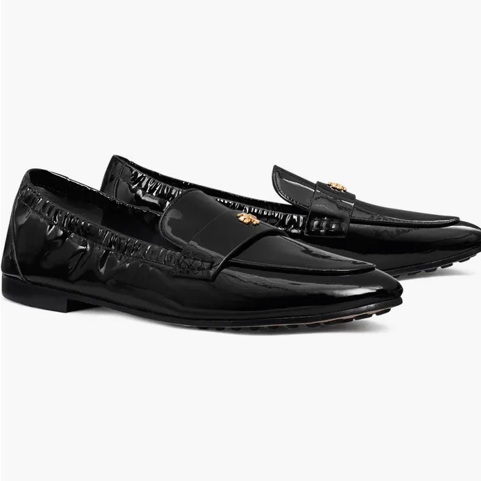 Tory Burch Size 7.5 Patent Leather Loafers Great Condition